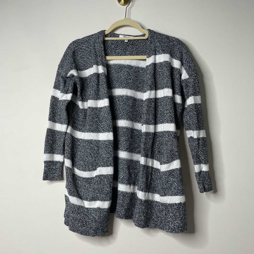 Madewell Grey Chunky Knit Cardigan Small